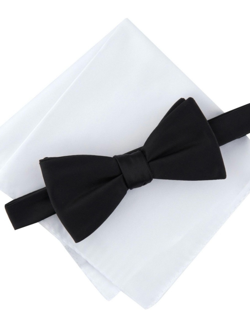 Bespoke Black Pre-Tied Bow Tie Adjustable Formal Wedding Prom Like New